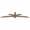 Ekena Millwork Davenport Rough Sawn Timber Gable Bracket, Douglas Fir, 84"W x 21"H x 2"D x 4"F, 6/12 Pitch GBW084X21X0204DAV00RDF - alternate 3